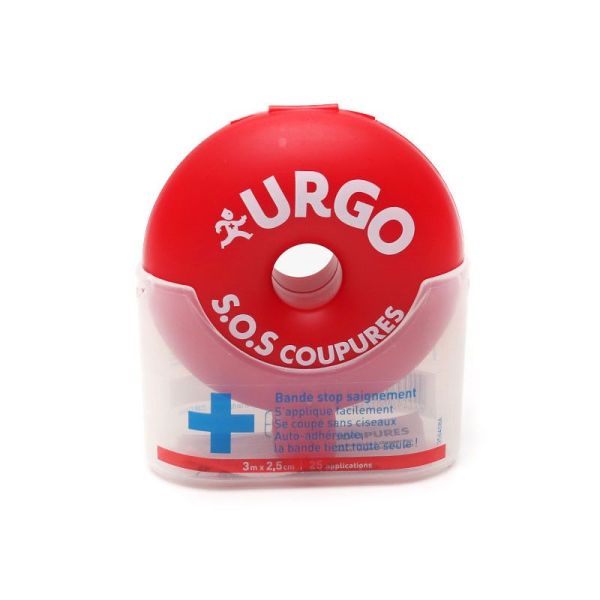 URGO S.O.S Coupures Bande Stop Saignement 3 m x 2,5 cm