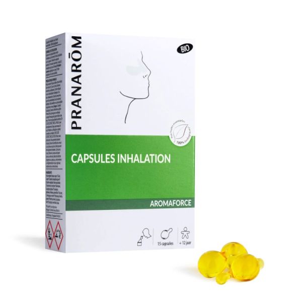 Aromaforce Capsules inhalation pour dégager le nez - Bio