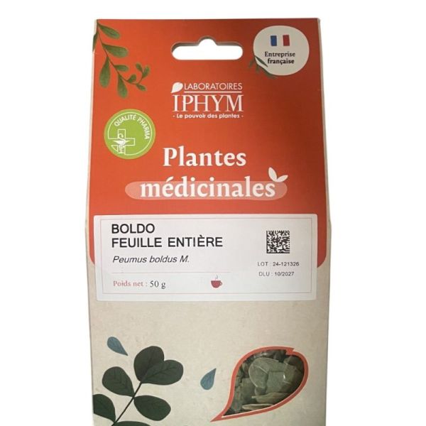 Boldo Feuilles entières - Herb'iphym - 50g
