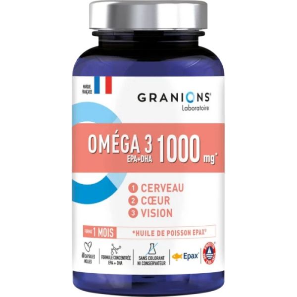 Granions Omega 3 - 1000mg - 60 Gélules