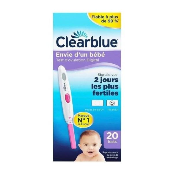 Clearblue Test d'Ovulation Digital x20 unités