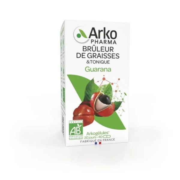Arkogélules guarana bio brûleur graisses 40 gélules