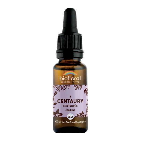 Biofloral Flb 04 Centaury, Centaurée - Bio Demeter - Compte-gouttes 20ml
