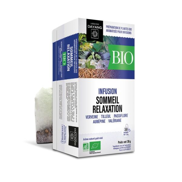 Dayang Infusion Sommeil & Relaxation Bio - 20 sachets de 1,5g