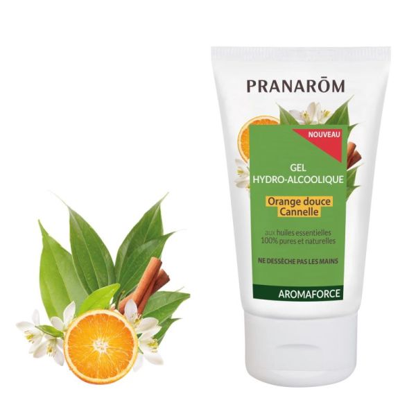 Aromaforce Gel hydro-alcoolique à l'orange douce et cannelle